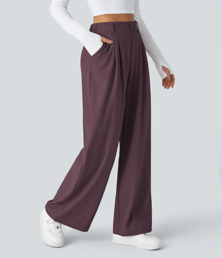 ColaTek Air V2™ - Pantaloni svasati con cintura alta e tasche laterali