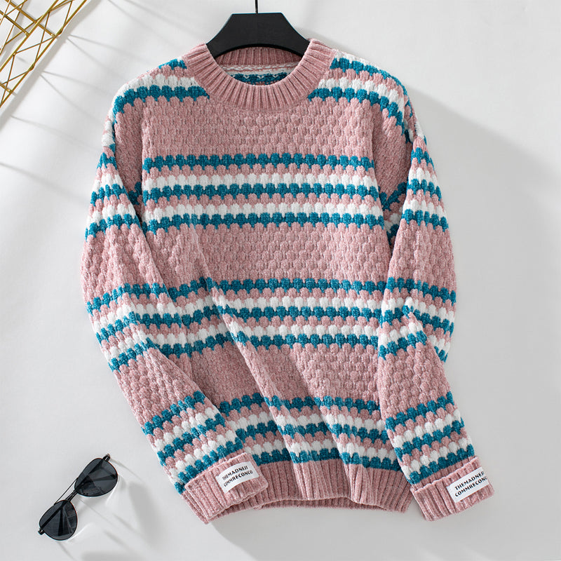 Maglione casual a righe